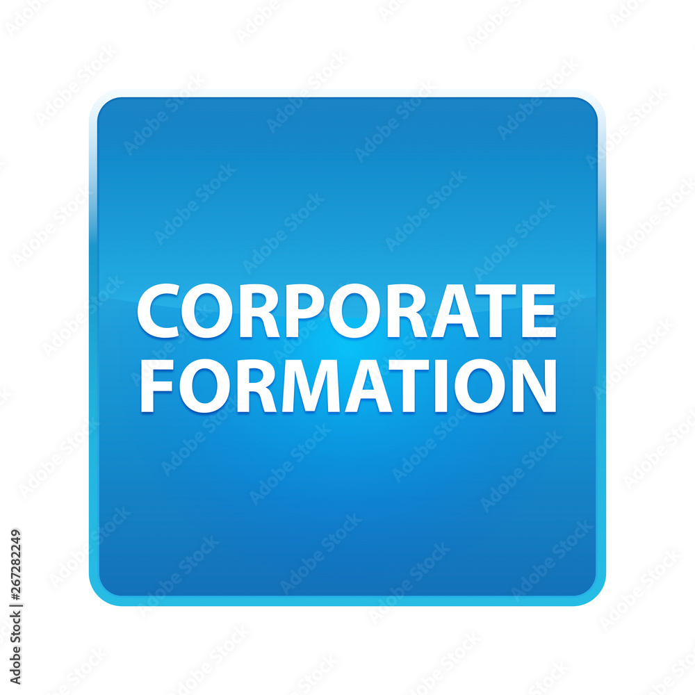 Corporate Formation shiny blue square button Corporate Formation shiny blue square button