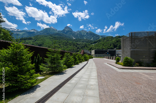 View of Caucasian mountains