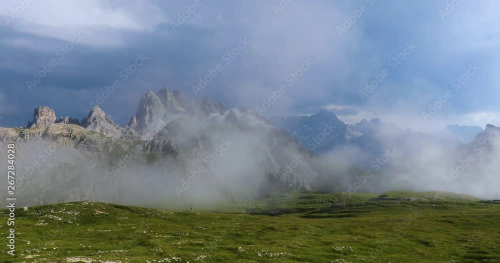 National Nature Park Tre Cime In the Dolomites Alps. Beautiful nature of Italy. National Nature Park Tre Cime In the Dolomites Alps. Beautiful nature of Italy.