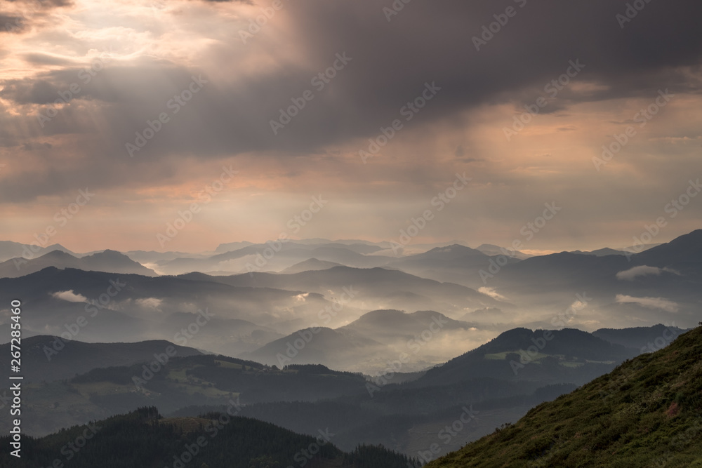 Biscay, Basque country range mountains, Basque Country, Spain