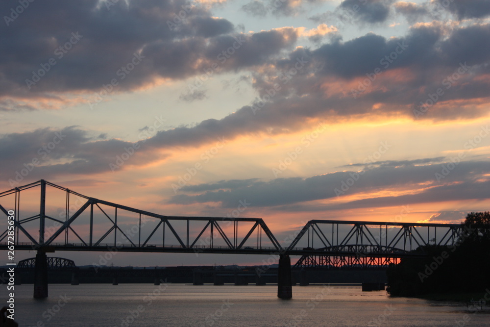 Bridge at Sunset in Louisville, Kentucky