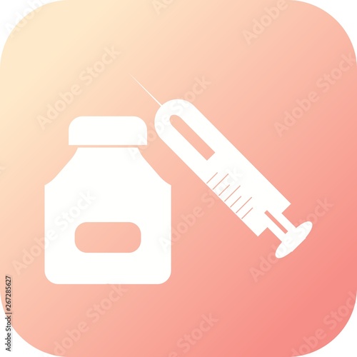 Steriods Glyph icon with gradient background