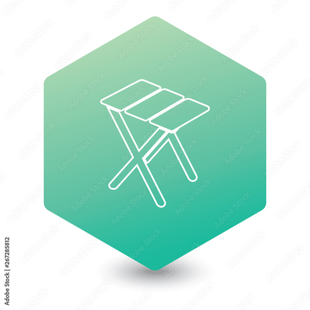 Camping stool icon Camping stool icon