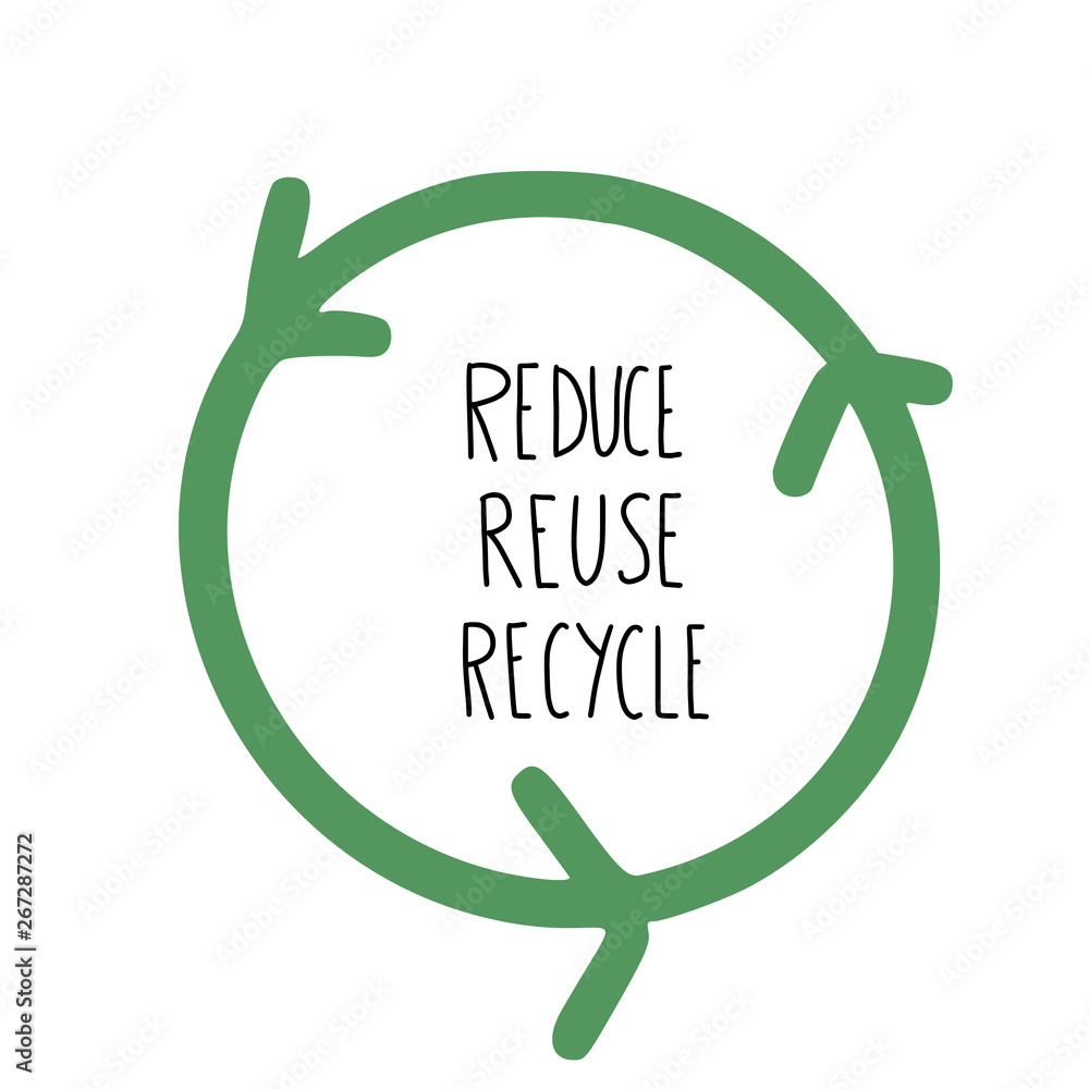 Reduce Reuse Recycle concept. Vector design. Stock Vector | Adobe Stock