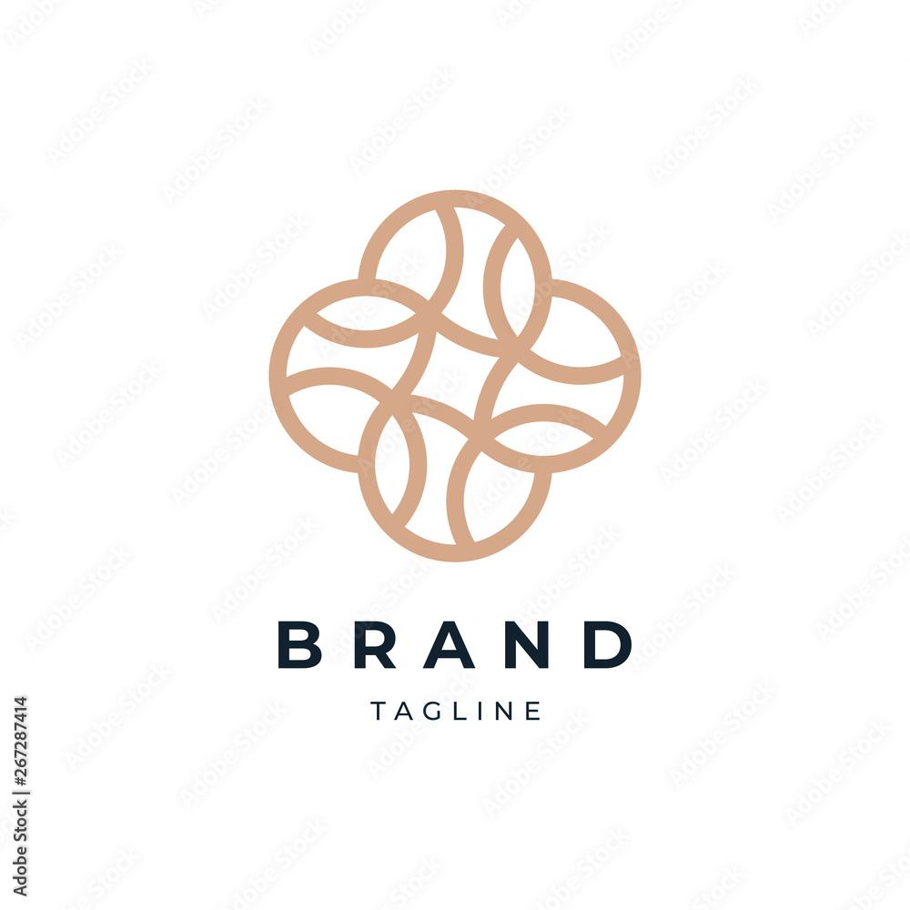 Abstract Circle Floral Logo Design Template Abstract Circle Floral Logo Design Template
