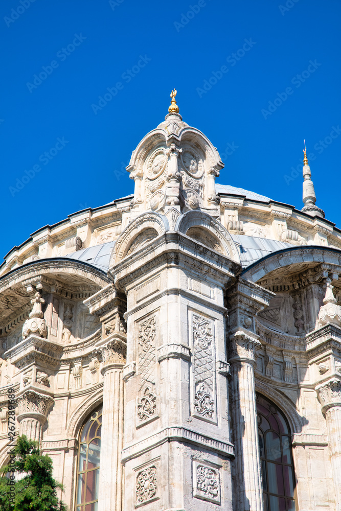 View of the Ortakoy Mosque in Istanbul City of Turkey. Historical Mosque at Bosphorus.