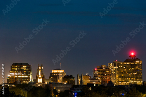 Wallpaper Mural New Haven, Connecticut, USA The city skyline and Yale University. Torontodigital.ca