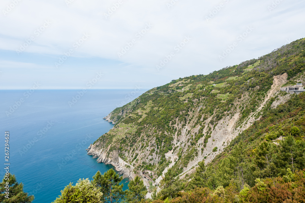 Small bay in the Gulf of La Spezia - Mediterranean sea Italy