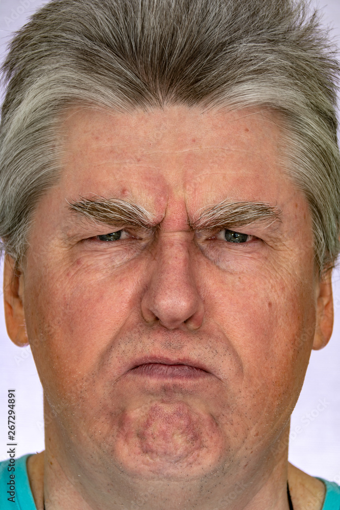 Obraz premium Face, facial expressions, feelings, emotions, self-portrait