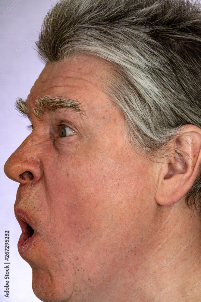 Obraz premium Face, facial expressions, feelings, emotions, self-portrait