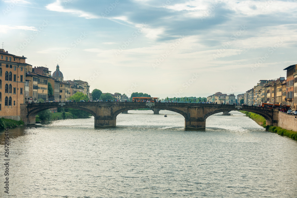 The Saint Trinity Bridge, Italy, Florence.