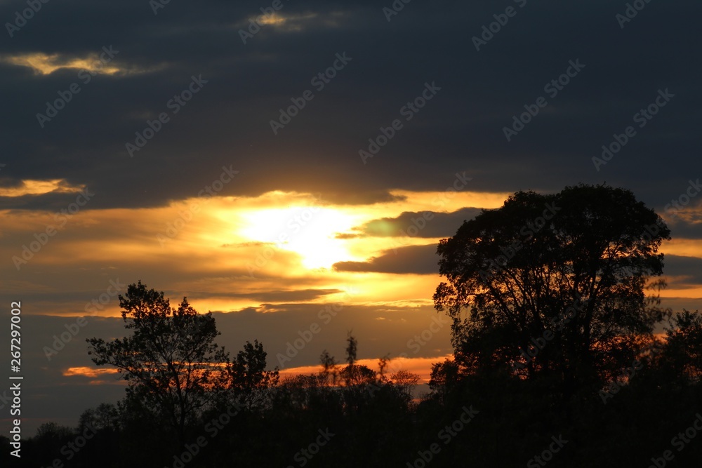 Sunset - zachód słońca nad Wisłą