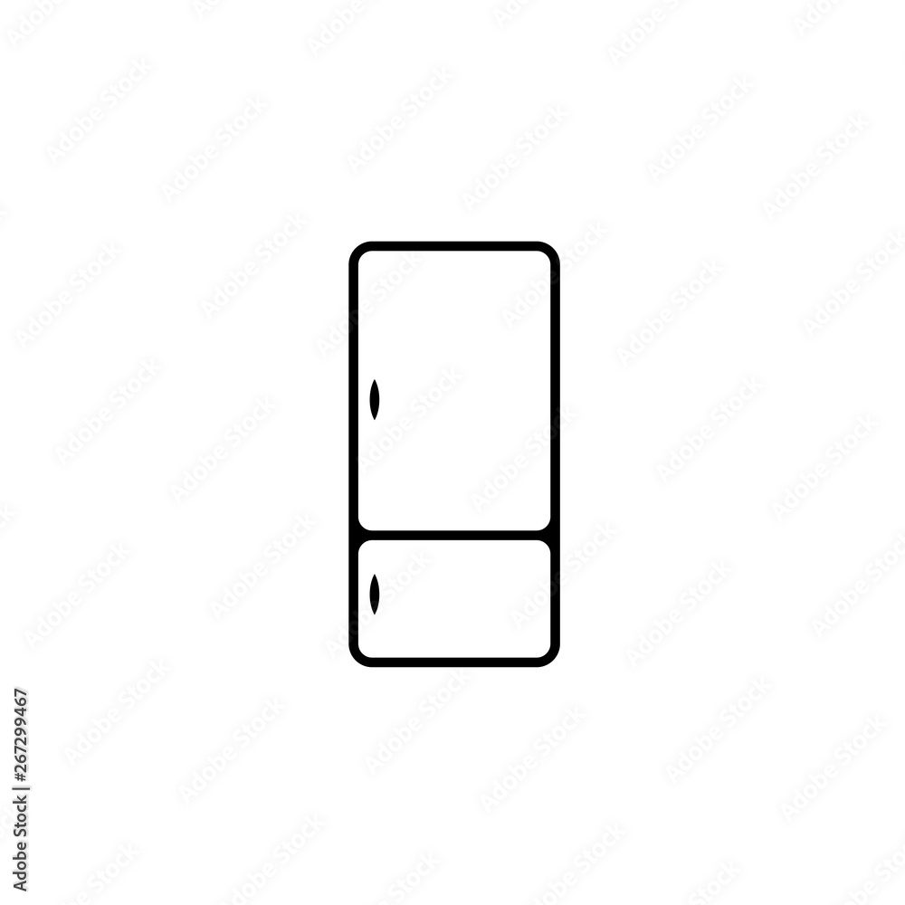 fridge freezer refrigerator condenser icon line black on white background fridge freezer refrigerator condenser icon line black on white background