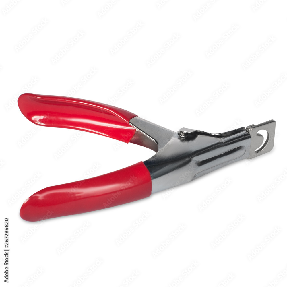 Blue professional nail clipper and acrylic nail tips Blue professional nail clipper and acrylic nail tips