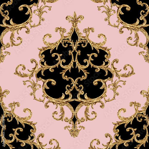 Baroque golden elements orn...