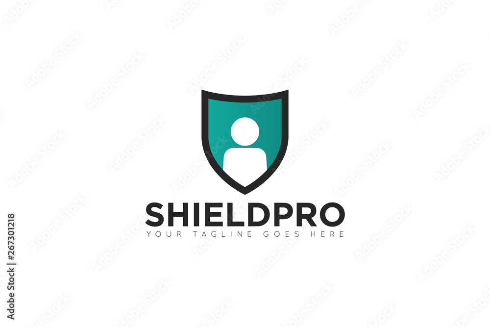 shield people logo and icon vector illustration design template shield people logo and icon vector illustration design template