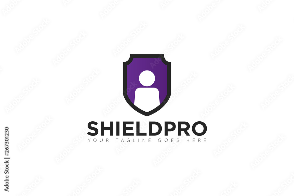 shield people logo and icon vector illustration design template shield people logo and icon vector illustration design template