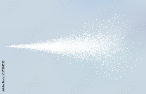 Spray mist atomizer. Vector cosmetic dust effect air splash isolated. Spray texture illustration