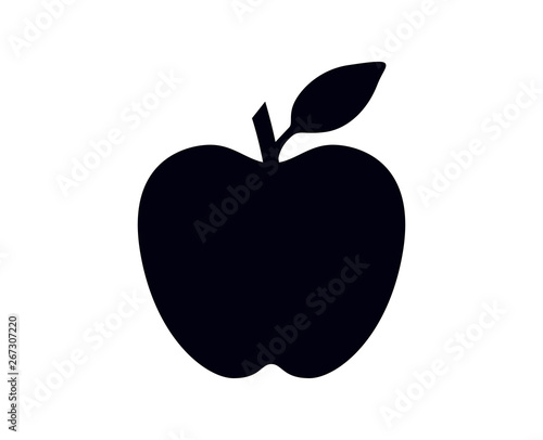 Apple fruit icon illustration isolated on white background