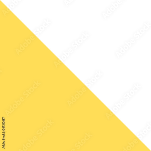 Rectangle divided into two pieces of right triangle with equal measurement Design business Empty copy space text for Ad website promotion isolated Banner template