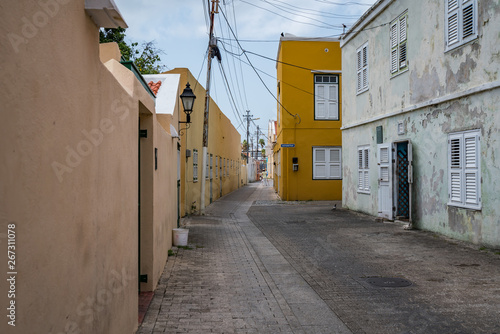 Otrobanda Side streets Views around the Caribbean Island of Curacao photo