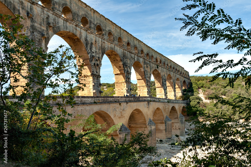Obraz premium Pont du Gard in France