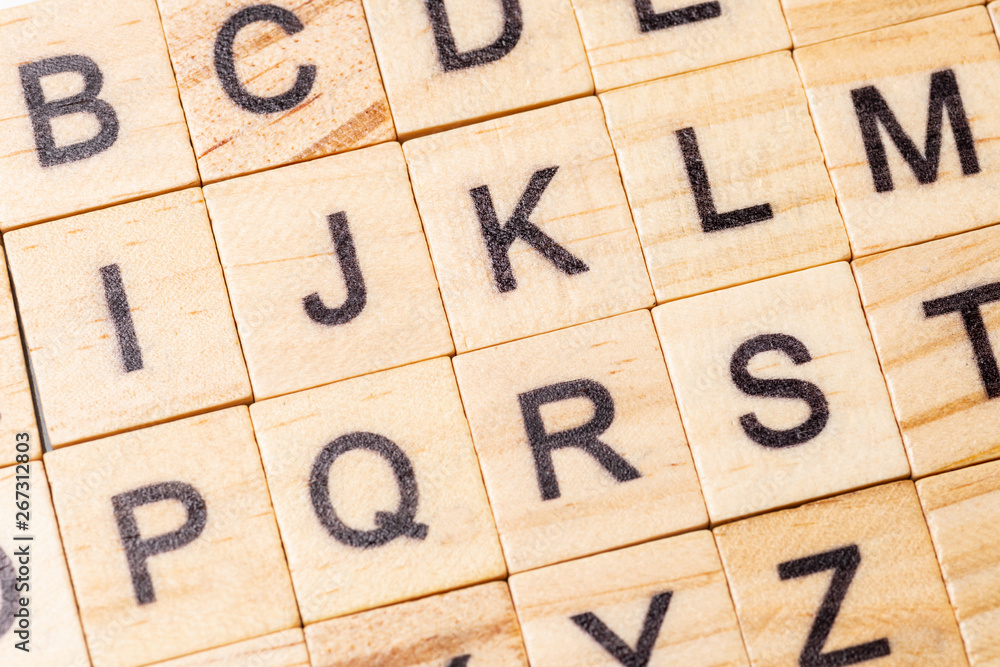 Full frame uppercase scrabble letters Full frame uppercase scrabble letters