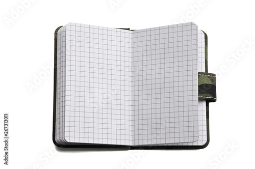 Notepad for everyday notes and notes on a white background