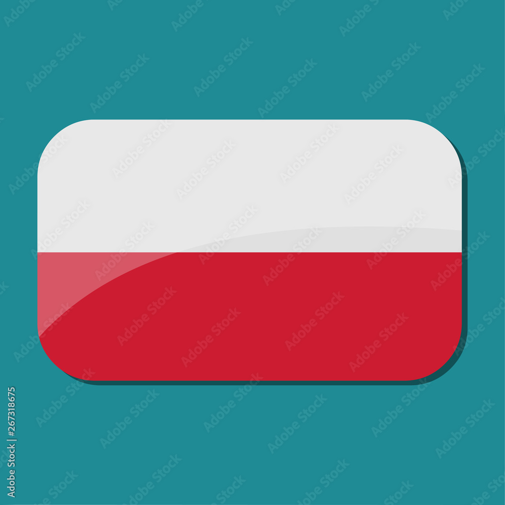 square with poland flag vector symbol illustration square with poland flag vector symbol illustration