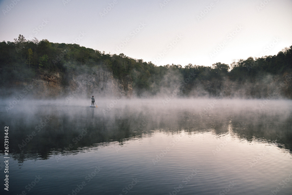Paddle Boarding at Fort Dickerson Quarry in Knoxville Tennessee Paddle Boarding at Fort Dickerson Quarry in Knoxville Tennessee