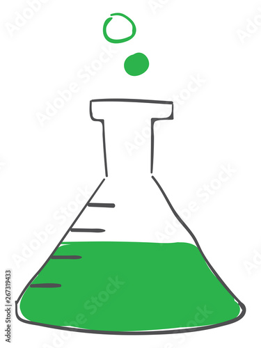Chemical solution, vector or color illustration.