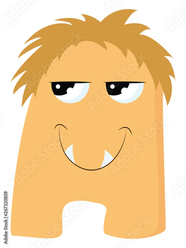 Monster, vector or color illustration.