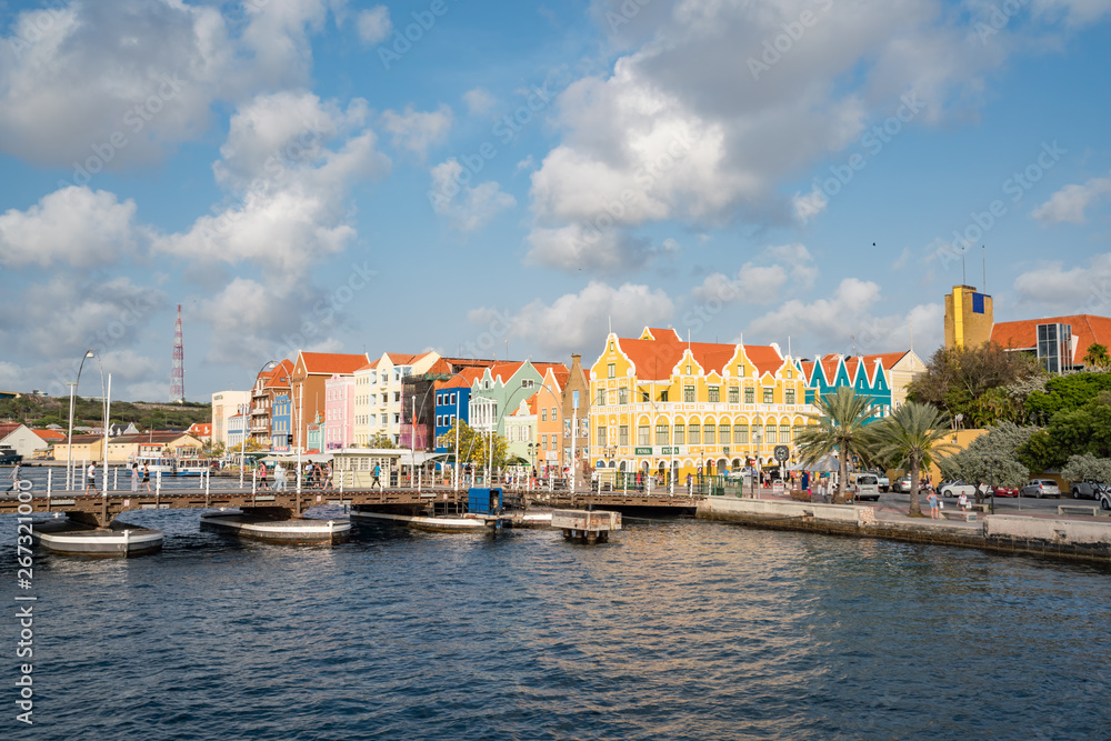 Punda waterfront Views around the Caribbean Island of Curacao