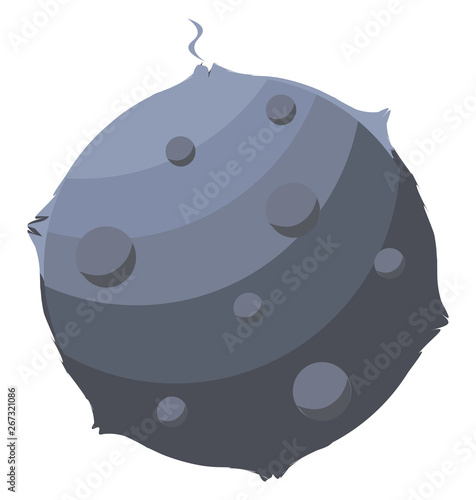 Planet, vector or color illustration.