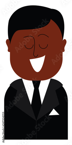 Suit, vector or color illustration.