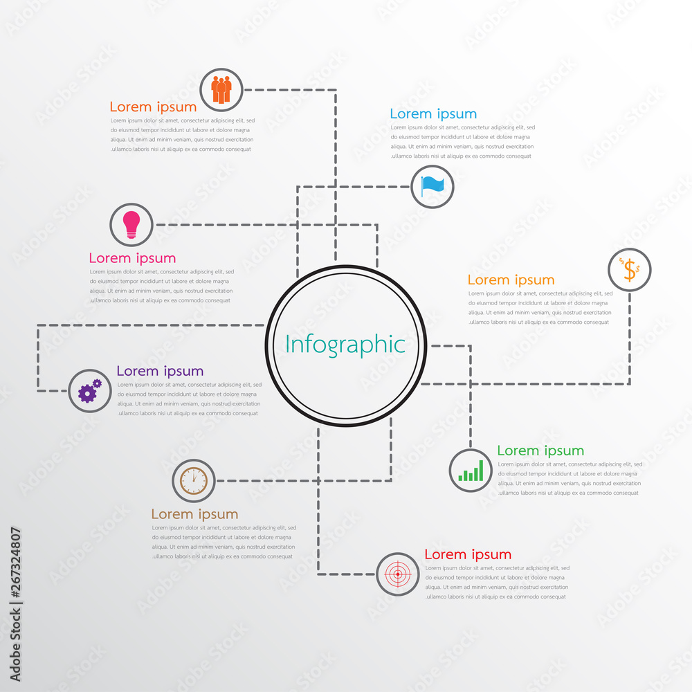 Vector infographic templates used for detailed reports. All 8 topics. Vector infographic templates used for detailed reports. All 8 topics.