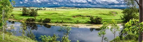 Fotografie Panorama of Clarence River near Tabulam NSW Australia