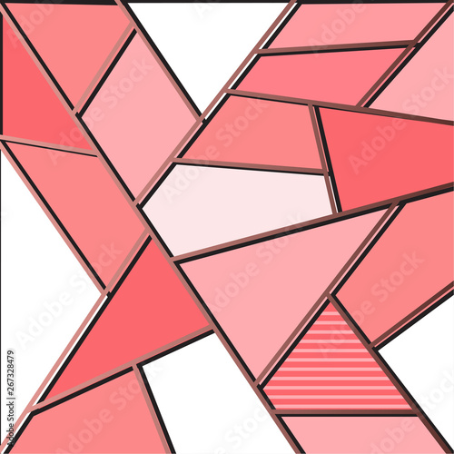 Pink art deco background template multipurpose