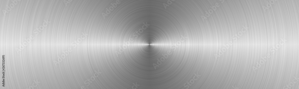 Circular brushed gray metal surface. Texture of metal. Abstract steel background Circular brushed gray metal surface. Texture of metal. Abstract steel background