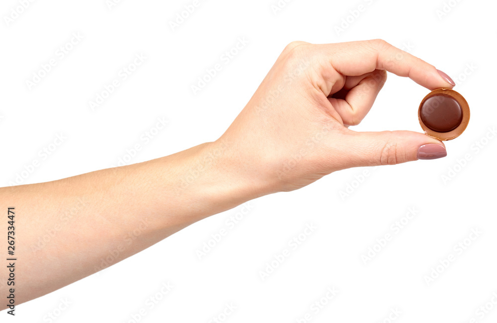 Hand with caramel candies, sweet dessert, unhealthy food. Hand with caramel candies, sweet dessert, unhealthy food.