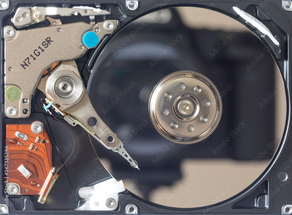 Equipment within the hard disk Equipment within the hard disk