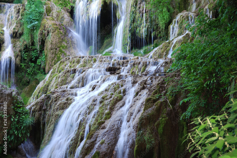 Naklejka premium Krushuna waterfalls - Devetashko Plateau, Bulgaria.