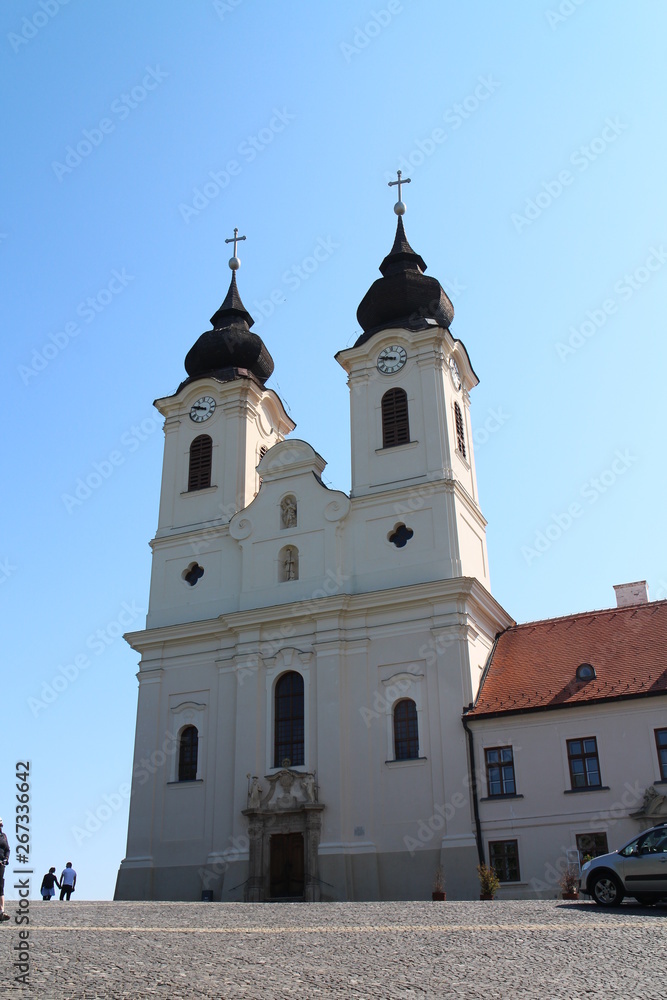 Benedictine Tihany Abbey in Tihany, Balaton, Hungary