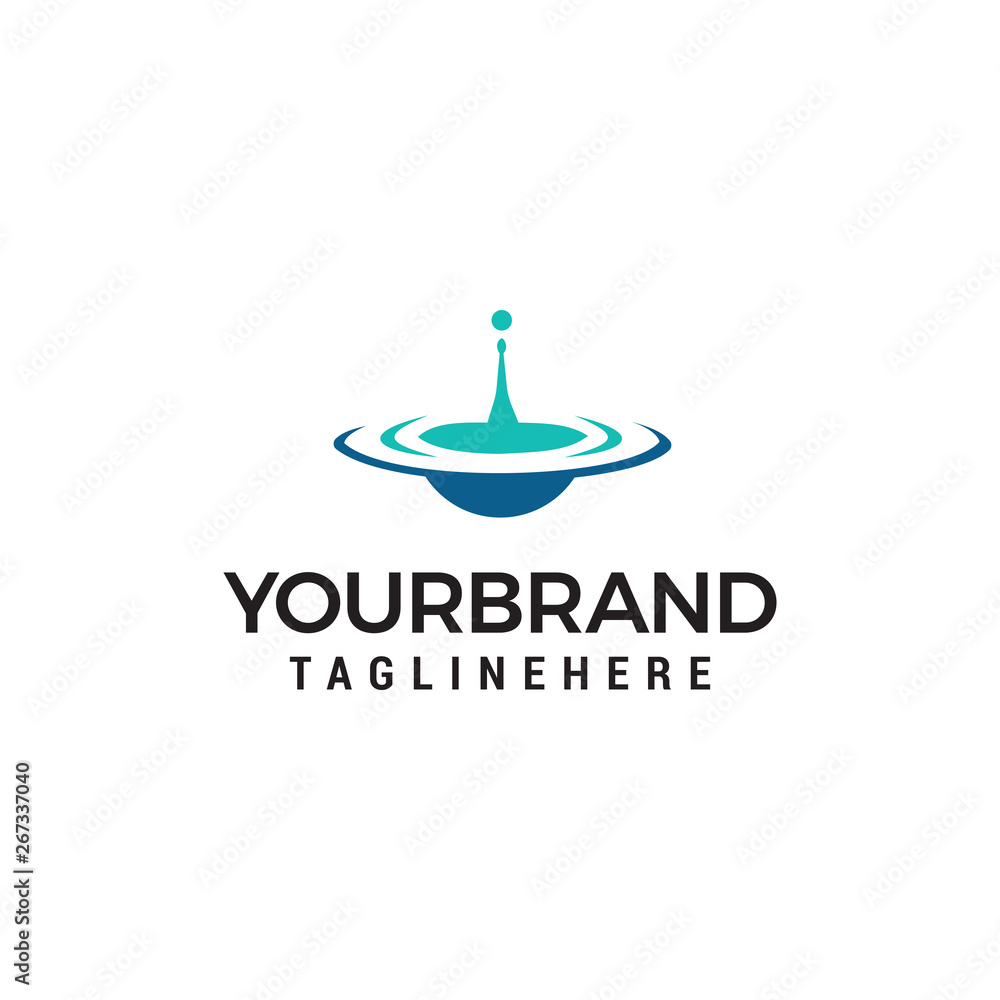 water drop logo design concept template vector water drop logo design concept template vector