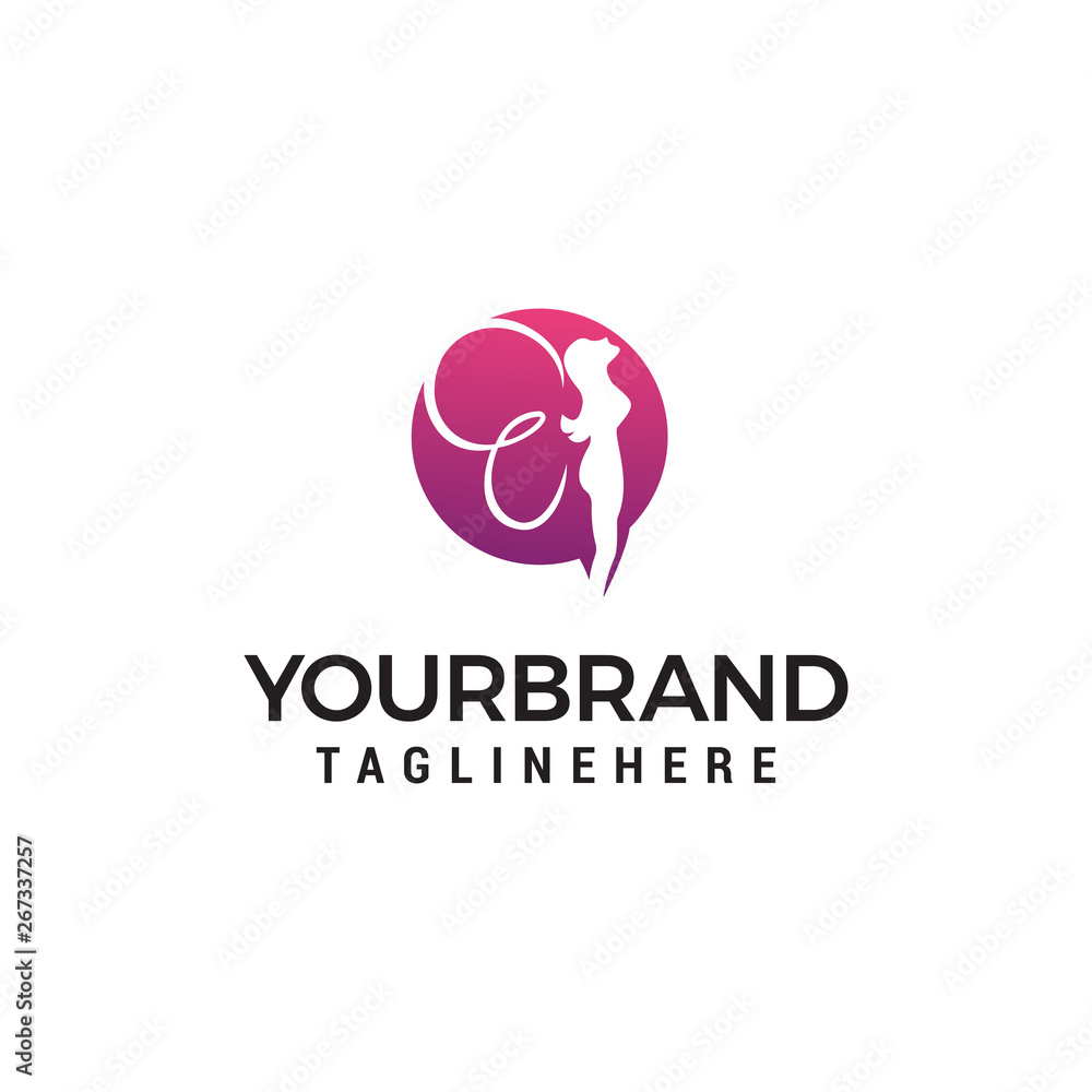 fairy logo design concept template vector