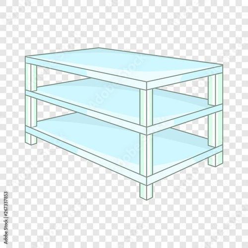Industrial shelving icon. Cartoon illustration of shelving vector icon for web design