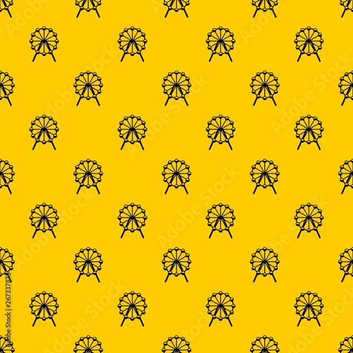 Singapore Flyer, tallest wheel in the world pattern seamless vector repeat geometric yellow for any design