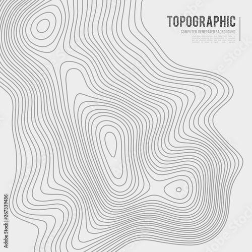 Grey contours vector topography. Geographic mountain topography vector illustration. Topographic pattern texture. Map on land vector terrain. Elevation graphic contour height lines. Topographic map