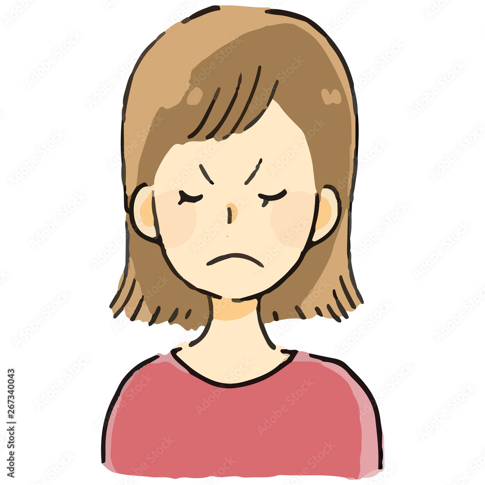 表情 女の人 怒る 表情 女の人 怒る