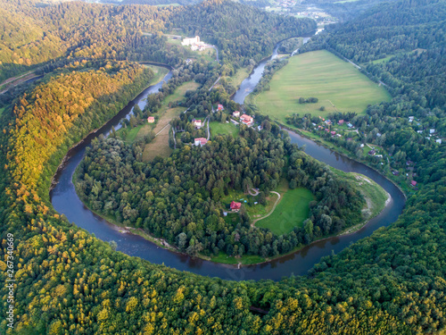 Żegiestów Zdrój - Beskid Sądecki z Lotu Ptaka - Łopata Polska